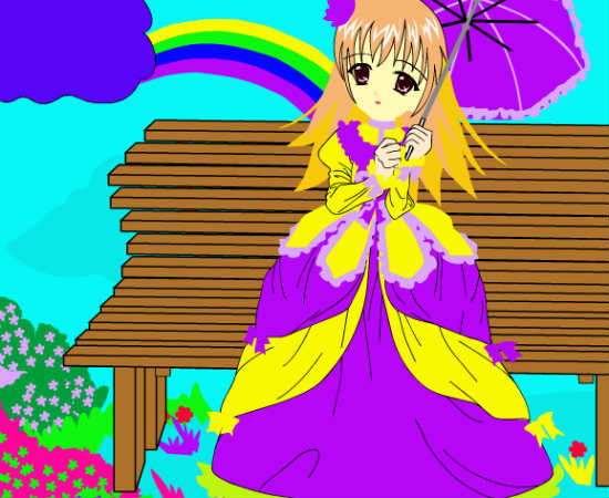 Cute Princess Coloring Game
