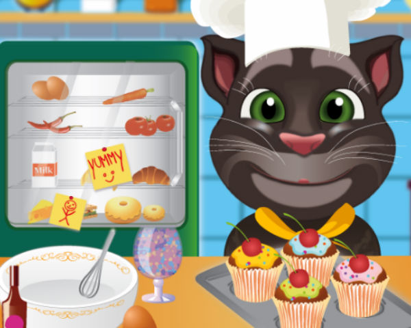 Talking Tom cooking class
