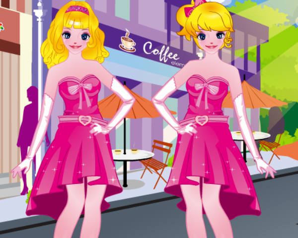 Twins Pretty Girls Dress up Game
